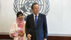 Malala i Ban Ki-moon